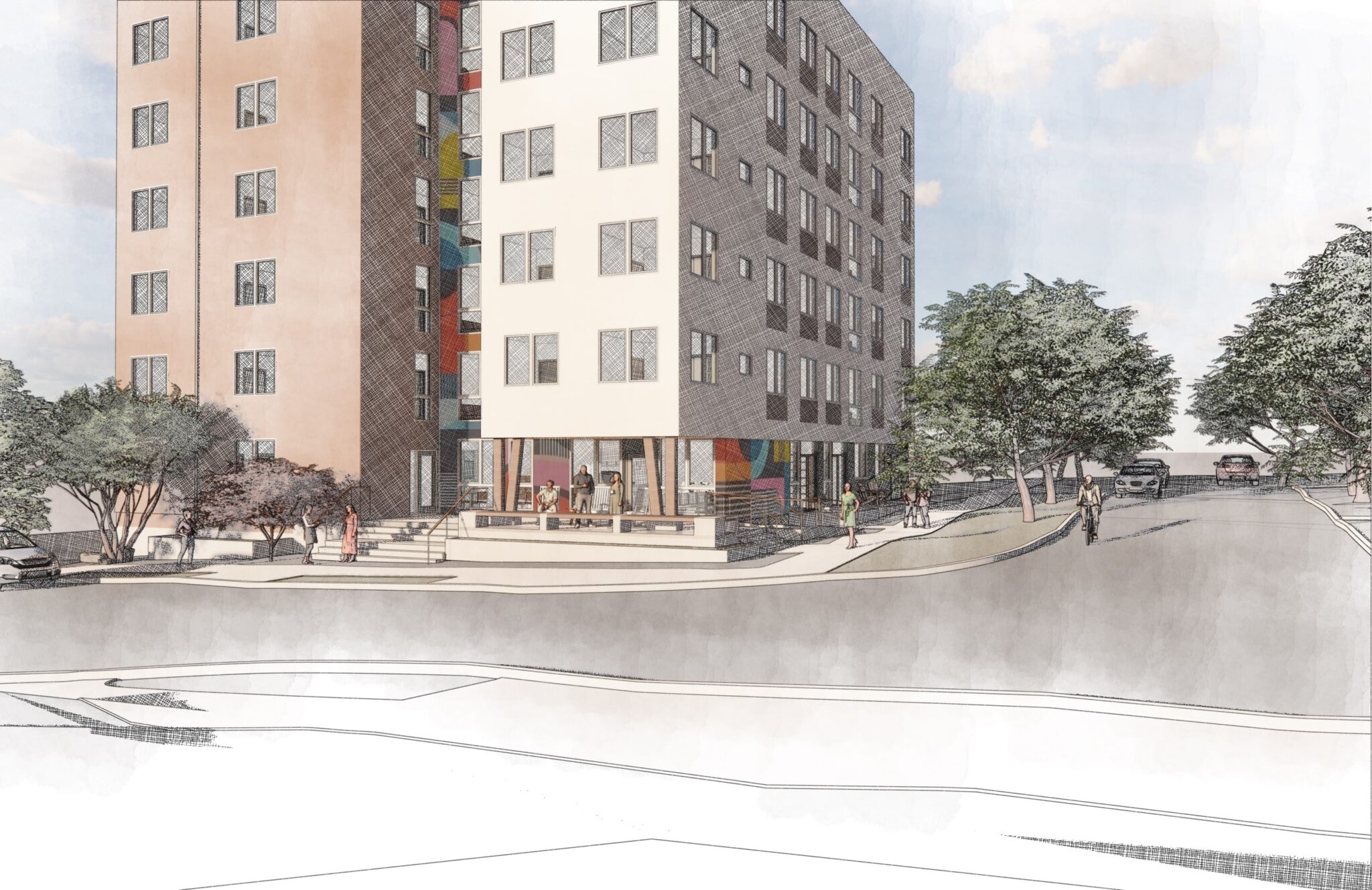 Rendering of an apartment home for sale.